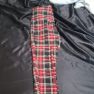 Zara Red Plaid Ankle Pants